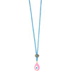 Women's Carnival Evil Eye Teardrop Necklace 18-26" - Necklaces - 5