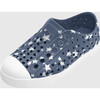 Jefferson Print Kids, Deep Sea Blue/ Shell White/ Firework Stars - Sneakers - 2