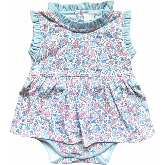 Stella Pima Dress, Blue and Pink