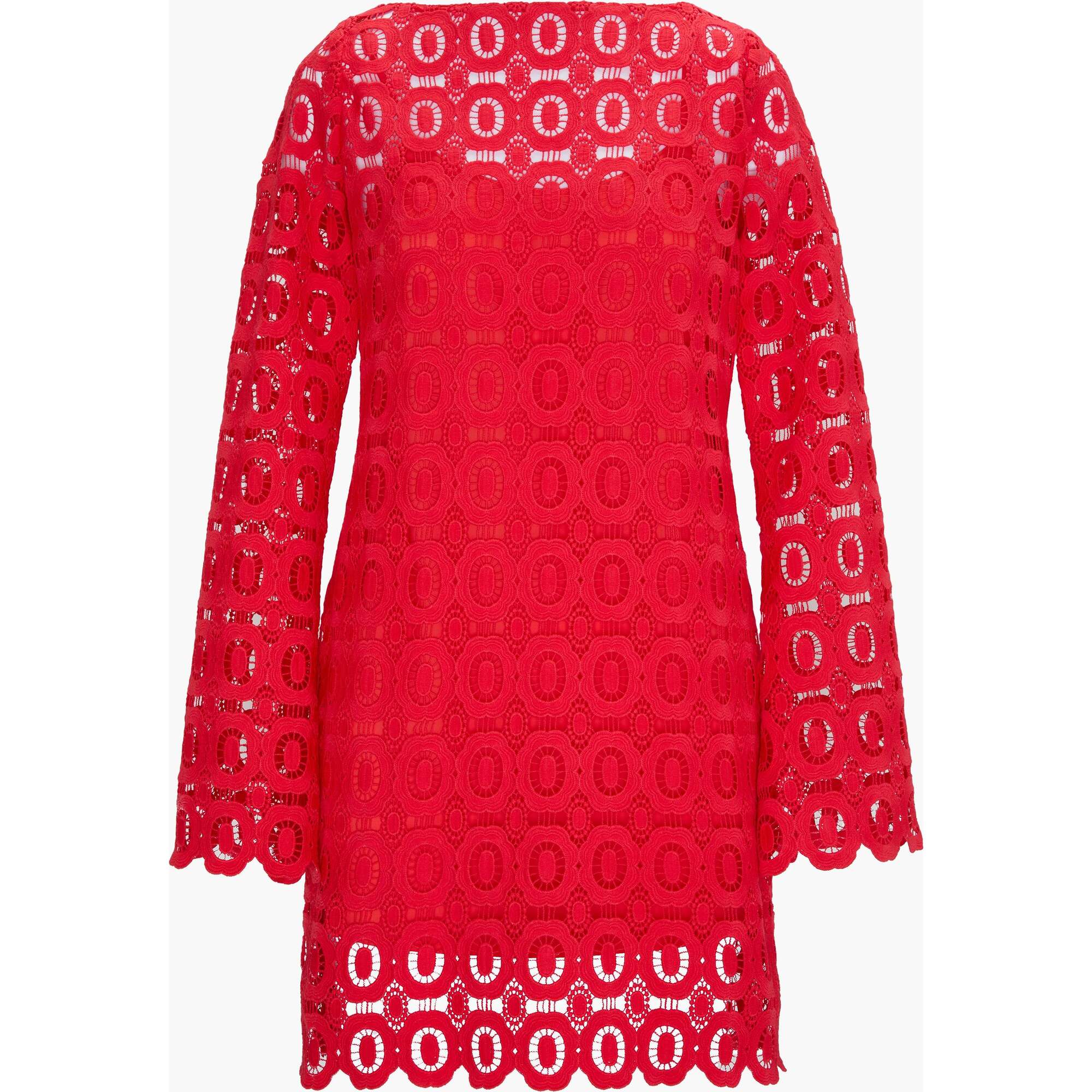 The Eliza Mini Dress, Poppy Lace - Hill House Home Dresses | Maisonette
