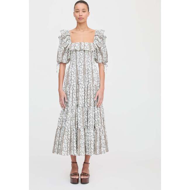 The Corinne Nap Dress, Mocha Provence Floral - Dresses - 2