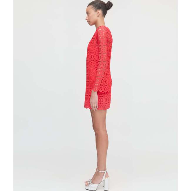 The Eliza Mini Dress, Poppy Lace - Dresses - 4