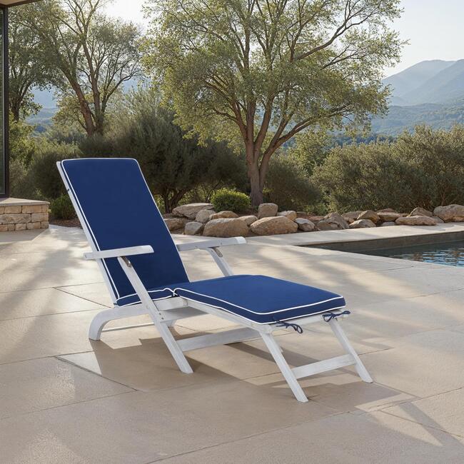 Palmdale Lounge Chair, Grey And Navy - Accent Seating - 2