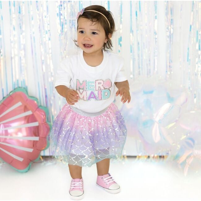 Sparkling Mermaid Bow Baby Headband, Multi - Headbands - 2