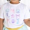 Mermaid Cutie Short Sleeve T-Shirt, White - T-Shirts - 3
