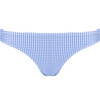Women's Sky Blue Gingham Low Waist Bikini Bottom - Two Pieces - 1 - thumbnail