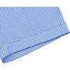 Women's Sky Blue Gingham Collared Shirt And Short Pima Pajamas Set - Pajamas - 6