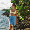 Women,  Banana Terry Cup Bikini Top - Two Pieces - 2