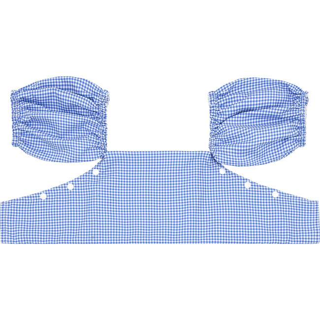 Unisex Sky Blue Gingham Puddle Jumper Cover