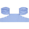 Unisex Sky Blue Gingham Puddle Jumper Cover - Two Pieces - 1 - thumbnail
