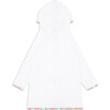 Unisex White French Terry Hooded Zipper Coverup With Island Blossom Trim - Cover-Ups - 4