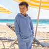 Unisex Clearwater Blue French Terry Hoodie - Sweatshirts - 2