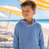 Unisex Clearwater Blue French Terry Hoodie - Sweatshirts - 3