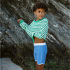 Unisex Bermuda Green Stripe French Terry Sweatshirt - Sweatshirts - 2
