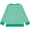 Unisex Bermuda Green Stripe French Terry Sweatshirt - Sweatshirts - 4