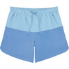 Men's Bermuda Blue Colorblock Boardie - Swim Trunks - 1 - thumbnail