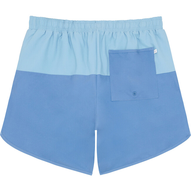 Men's Bermuda Blue Colorblock Boardie - Swim Trunks - 3