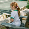 Girls White French Terry Button Down Dress - Dresses - 3