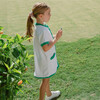 Girls White French Terry Button Down Dress - Dresses - 4