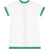 Girls White French Terry Button Down Dress - Dresses - 5