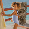 Girls Sky Blue Gingham Ruffle One Piece - One Pieces - 6
