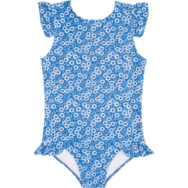 Girls Rosebay Ruffle Cap Sleeve Rashguard One Piece
