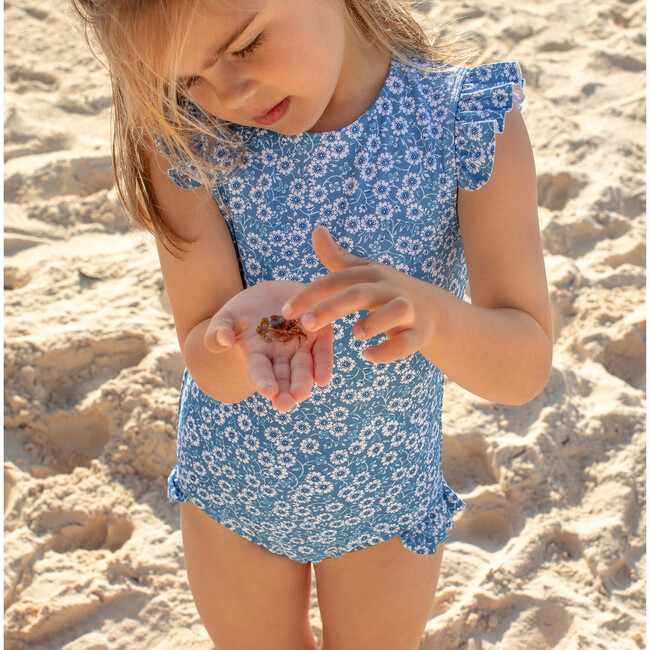 Girls Rosebay Ruffle Cap Sleeve Rashguard One Piece - One Pieces - 5