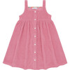 Girls Pink Sands French Terry Square Neck Button Up Dress - Dresses - 1 - thumbnail