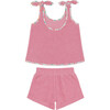 Girls Pink Sands French Terry Tie-Knot Tank Top Set - Mixed Apparel Set - 6