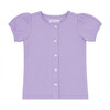 Girls Lavender Breeze Puff Sleeve Shirt - T-Shirts - 1 - thumbnail