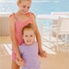 Girls Lavender Breeze Puff Sleeve Shirt - T-Shirts - 2