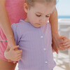Girls Lavender Breeze Puff Sleeve Shirt - T-Shirts - 4