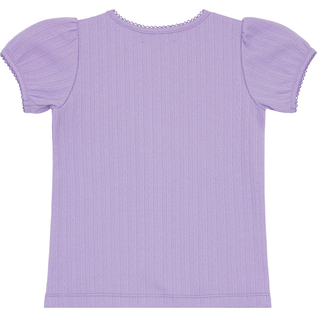 Girls Lavender Breeze Puff Sleeve Shirt - T-Shirts - 5