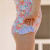 Girls Island Blossom Ruffle Cap Sleeve Rashguard One Piece - One Pieces - 4