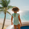 Girls Godwin Ruffle Cap Sleeve Rashguard One Piece - One Pieces - 4