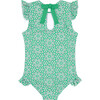 Girls Godwin Ruffle Cap Sleeve Rashguard One Piece - One Pieces - 6