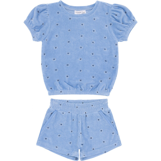 Girls Gibbs Hill Floral French Terry Top & Short Set