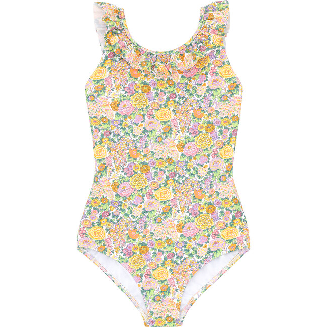 Girls Elysian Day Ruffle Collar One Piece