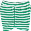 Girls Bermuda Green Stripe French Terry Short - Shorts - 6
