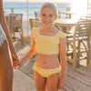 Girls Banana Terry Square Neck Bikini - Two Pieces - 2