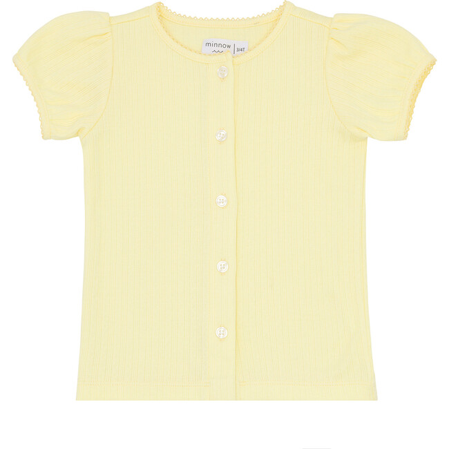 Girls Banana Puff Sleeve Shirt