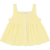 Girls Banana French Terry Button Up Tank - Tank Tops - 1 - thumbnail