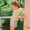 Girls Banana Puff Sleeve Shirt - T-Shirts - 3