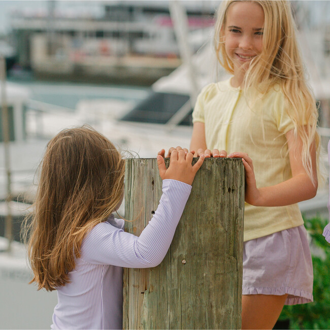 Girls Banana Puff Sleeve Shirt - T-Shirts - 4