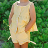 Girls Banana French Terry Button Up Tank - Tank Tops - 3