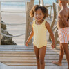 Girls Banana Terry Scoop Neck One Piece - One Pieces - 6