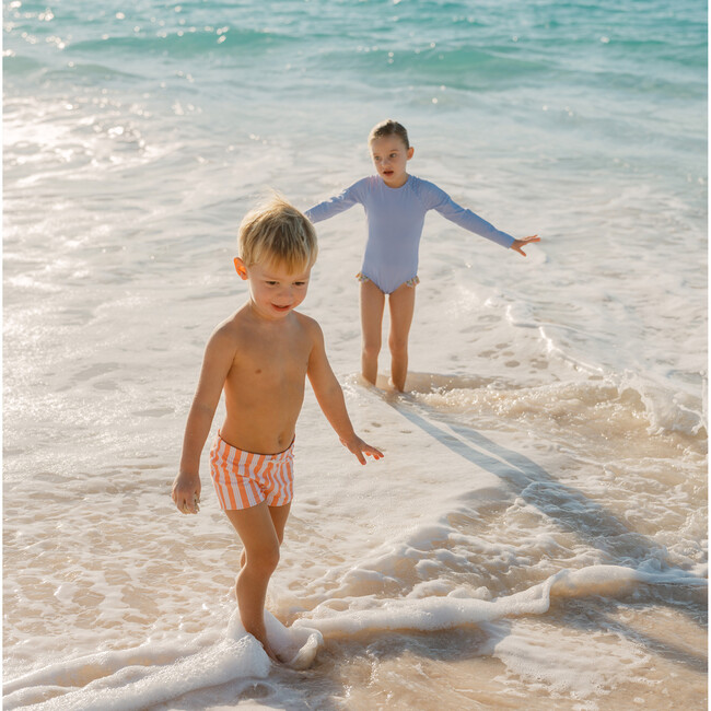 Boys Swizzle Stripe Brief - Swim Trunks - 6