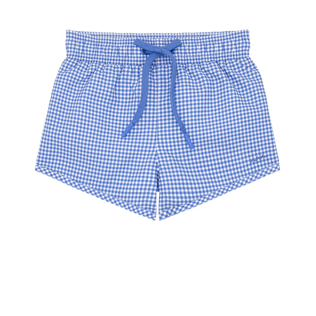 Boys Sky Blue Gingham Boardie