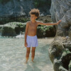 Boys Lavender Stripe Boardie - Swim Trunks - 3