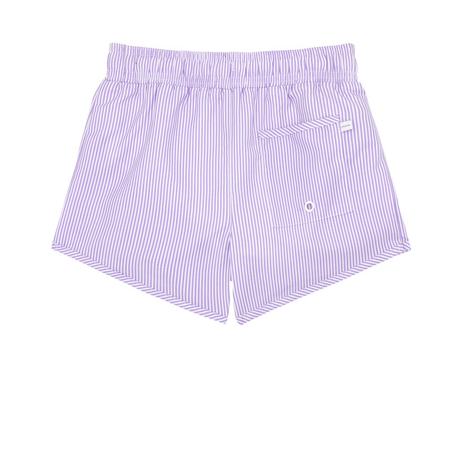 Boys Lavender Stripe Boardie - Swim Trunks - 5